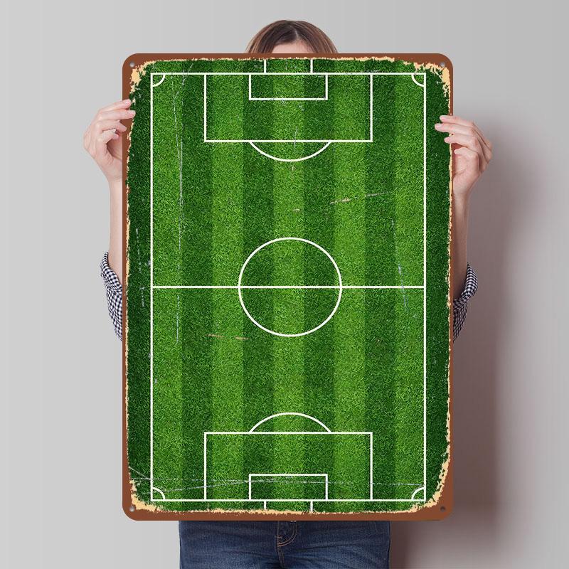 Overhead View of a Soccer Field Metal Poster Customized Wall Art Retro Vintage Tinplate Signs for Man Cave Room Decoration Cozy 7.9x11.8In(20x30cm)
Overhead View of a Soccer Field Metal Poster Customized Wall Art Retro Vintage Tinplate Signs for Man Cave Room Decoration Cozy 7.9x11.8In(20x30cm)