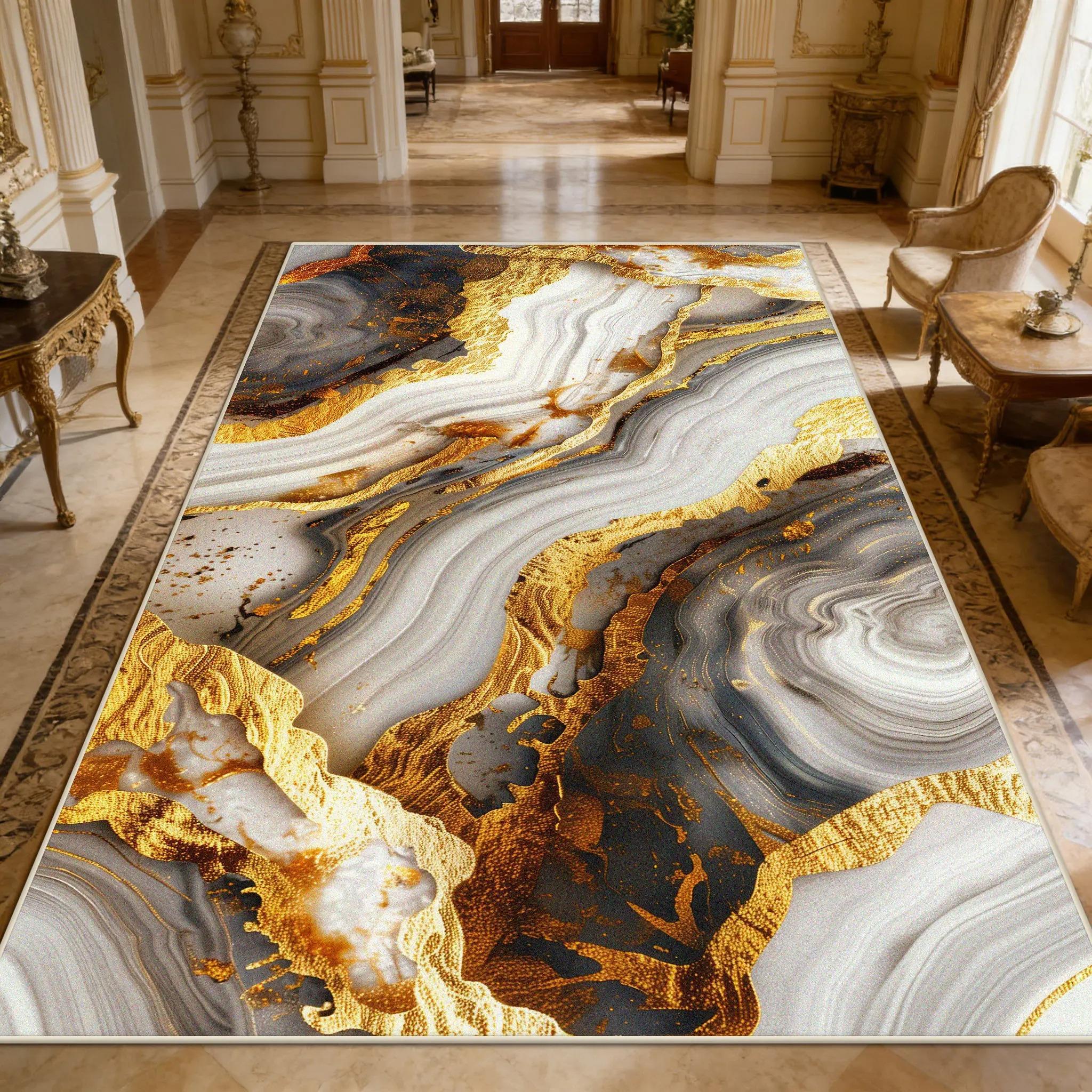 Luxurious Marble Texture Carpet Living Room Abstract Easy Clean Large Area Rugs Bedroom Decoration Washable Floor Mat Non-slip 40x60CM
Luxurious Marble Texture Carpet Living Room Abstract Easy Clean Large Area Rugs Bedroom Decoration Washable Floor Mat Non-slip 40x60CM