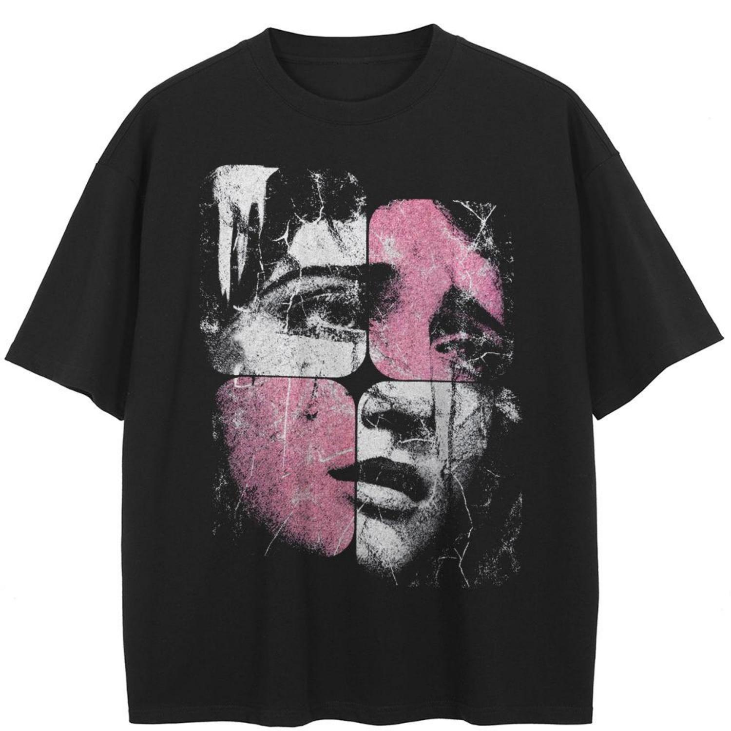 Вуличний одяг Puzzle Face Graphic Black T-Shirt, бавовняні топи унісекс, футболки, літні футболки з короткими рукавами XXXXXL
Вуличний одяг Puzzle Face Graphic Black T-Shirt, бавовняні топи унісекс, футболки, літні футболки з короткими рукавами XXXXXL