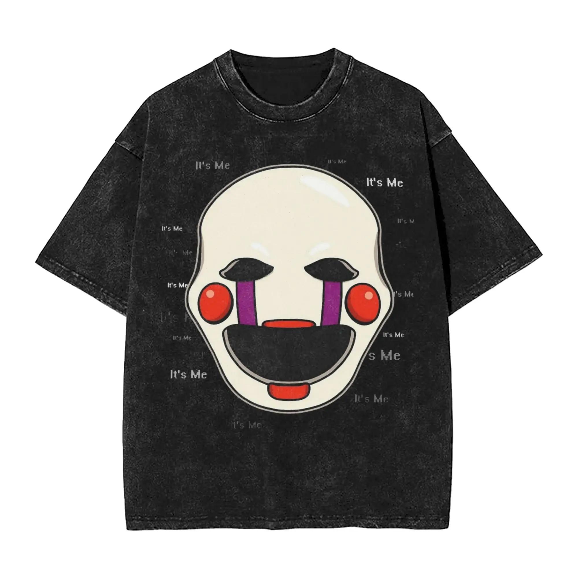 Horror Game Five Nights At Freddys FNAF Graphic Print TShirt Unisex Women Vintage Washed Cotton Casual Oversized Summer New Tee 2XL
Horror Game Five Nights At Freddys FNAF Graphic Print TShirt Unisex Women Vintage Washed Cotton Casual Oversized Summer New Tee 2XL