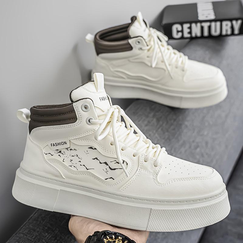 Модная коричневая мужская спортивная обувь хай-топы Модная и универсальная трендовая мужская обувь для скейтбординга Мужская обувь на толстой подошве 44 бежевый
Модная коричневая мужская спортивная обувь хай-топы Модная и универсальная трендовая мужская обувь для скейтбординга Мужская обувь на толстой подошве 44 бежевый