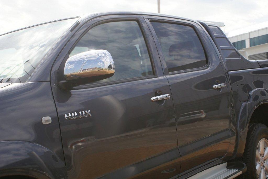 Накладки на дзеркала (2 шт, нерж) Carmos - Турецька сталь для Toyota Hilux 2006-2015 рр.
Накладки на дзеркала (2 шт, нерж) Carmos - Турецька сталь для Toyota Hilux 2006-2015 рр.