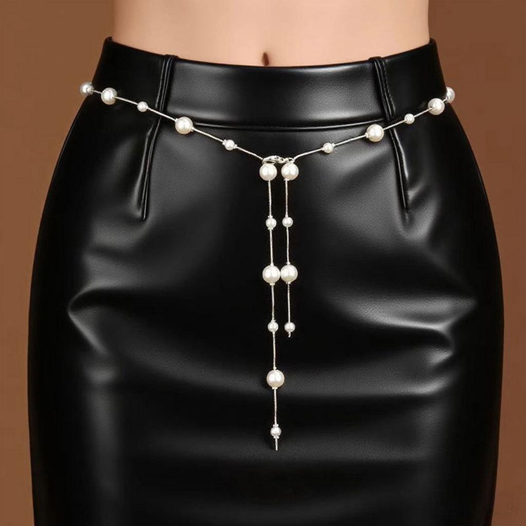 1Pc Vintage Pearl Tassel Waist Chain – French Retro Belly Chain for Women, Luxury Body Chain, Versatile Pants Decor 70cm
1Pc Vintage Pearl Tassel Waist Chain – French Retro Belly Chain for Women, Luxury Body Chain, Versatile Pants Decor 70cm