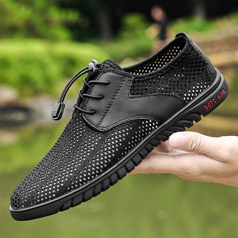 Men s shoes breathable hollow mesh sneakers men s mesh shoes thin one-pedal running men s casual shoes 37 чёрный
Men s shoes breathable hollow mesh sneakers men s mesh shoes thin one-pedal running men s casual shoes 37 чёрный