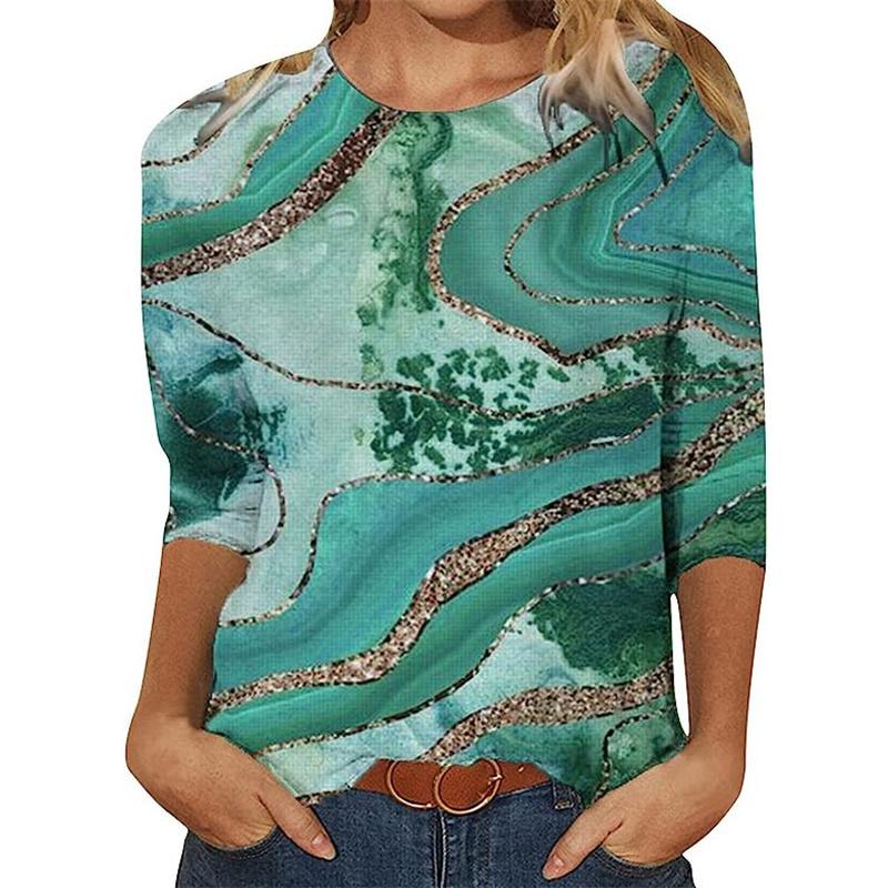 Осенняя женская футболка с длинным рукавом с цветочным принтом и круглым вырезом, женский топ больших размеров XL
Осенняя женская футболка с длинным рукавом с цветочным принтом и круглым вырезом, женский топ больших размеров XL