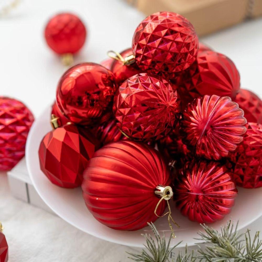 Gold Silver Red Christmas Tree Balls Plastic Xmas Baubles Durable Xmas Ornament Ball Party 12pcs 8cm Champagne
Gold Silver Red Christmas Tree Balls Plastic Xmas Baubles Durable Xmas Ornament Ball Party 12pcs 8cm Champagne