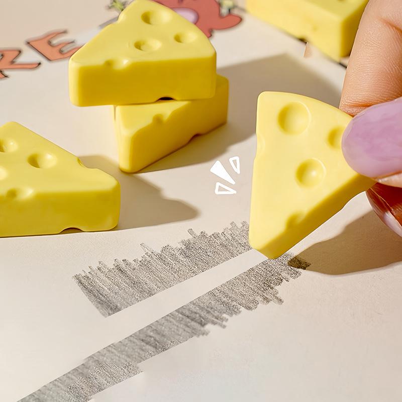 Simulation Cheese Eraser Soft School Supplies Clean Mess Free Stationary Office Student Rubber Eraser For Kids Gift
Simulation Cheese Eraser Soft School Supplies Clean Mess Free Stationary Office Student Rubber Eraser For Kids Gift