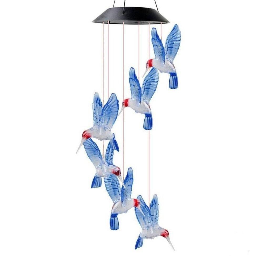 Hummingbird Solar Wind Chime Light Waterproof Outdoor Decorative Light Birthday Gifts синій
Hummingbird Solar Wind Chime Light Waterproof Outdoor Decorative Light Birthday Gifts синій