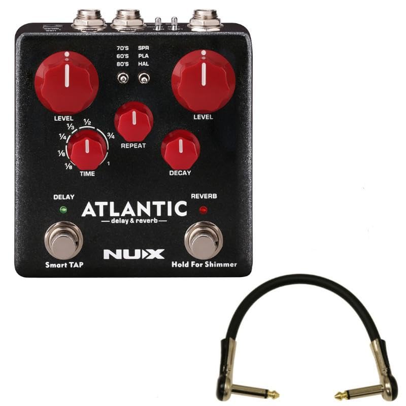 Guitar Effector Delay Reverb NUX New X Atlantic patch cable 15cm + L-type
Guitar Effector Delay Reverb NUX New X Atlantic patch cable 15cm + L-type
