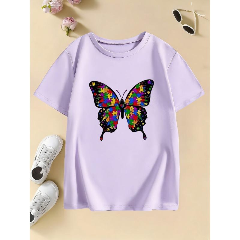 Colorful Butterfly Printed T Shirts Fashion Short Sleeve Kids Children s T-shirt Boys Girls Summer Spring Casual Top Tee Shirt 120
Colorful Butterfly Printed T Shirts Fashion Short Sleeve Kids Children s T-shirt Boys Girls Summer Spring Casual Top Tee Shirt 120
