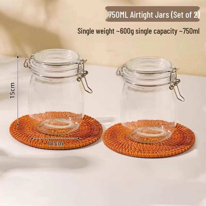 Airtight Glass Storage Jars with Lids
Airtight Glass Storage Jars with Lids