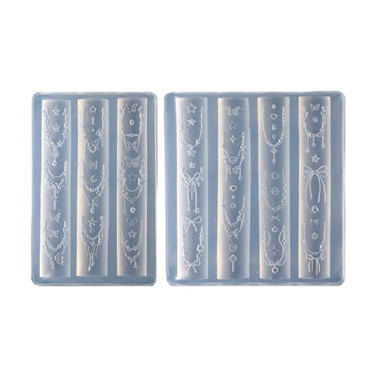 2Pcs Sturdy Silicone Crafting Mould Featuring Ornate Bowknot and Adjustable Chains With Bead Detail 1
2Pcs Sturdy Silicone Crafting Mould Featuring Ornate Bowknot and Adjustable Chains With Bead Detail 1
