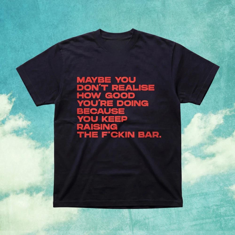 Raising The Bar Motivational Quote Graphic T-T-Shirt S-5XL L
Raising The Bar Motivational Quote Graphic T-T-Shirt S-5XL L