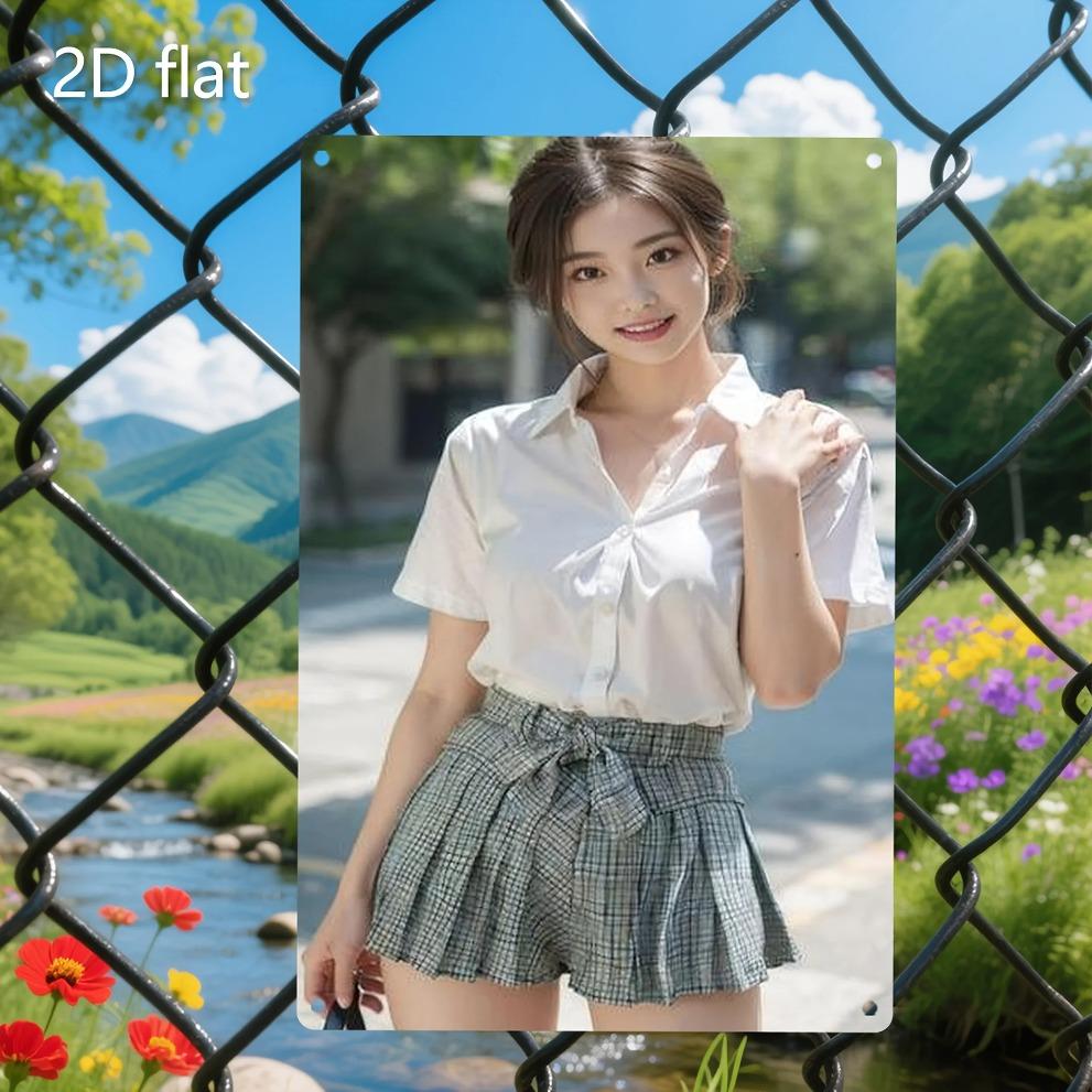 HD Metal Tin Sign Elegant Asian Girl in White Shirt Plaid Skirt Wall Art Retro Metal Plaque for Home Decor x Inch 20x30cm(7.8x11.8inch)
HD Metal Tin Sign Elegant Asian Girl in White Shirt Plaid Skirt Wall Art Retro Metal Plaque for Home Decor x Inch 20x30cm(7.8x11.8inch)