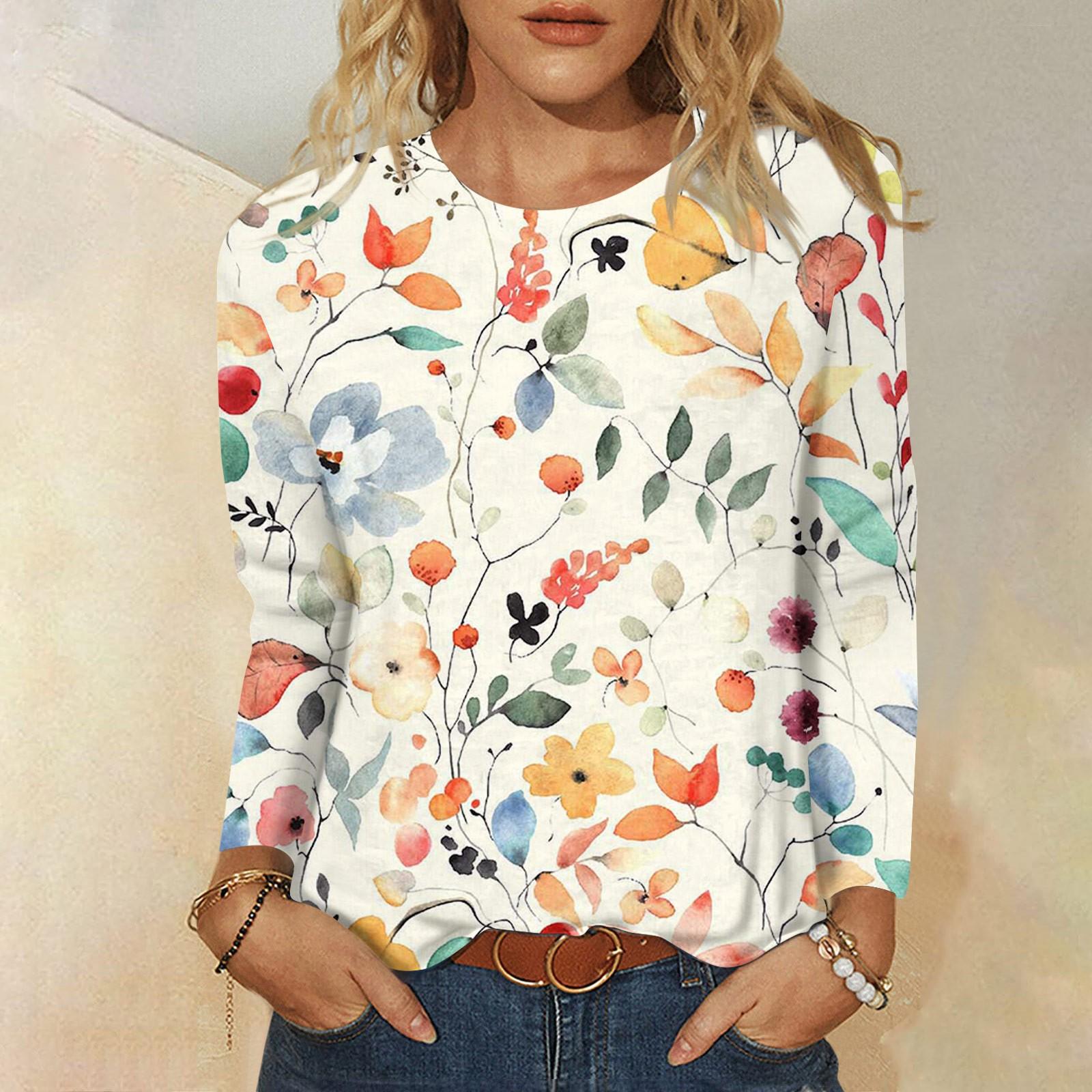 Женская мода, повседневная блузка с длинным рукавом и круглым вырезом, пуловер с принтом L бежевый
Женская мода, повседневная блузка с длинным рукавом и круглым вырезом, пуловер с принтом L бежевый