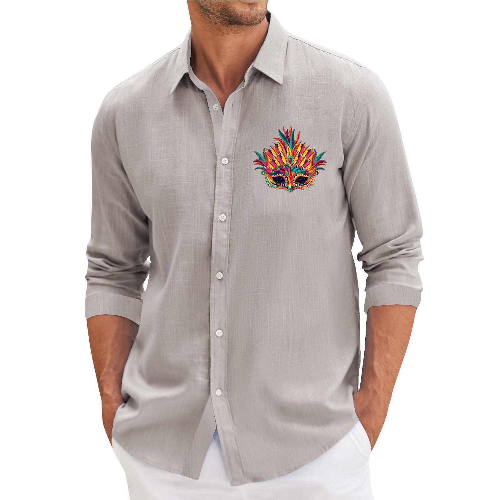 Чоловіча весняна повсякденна вільна сорочка з довгими рукавами з принтом Чоловіча сорочка XL червоний
Чоловіча весняна повсякденна вільна сорочка з довгими рукавами з принтом Чоловіча сорочка XL червоний