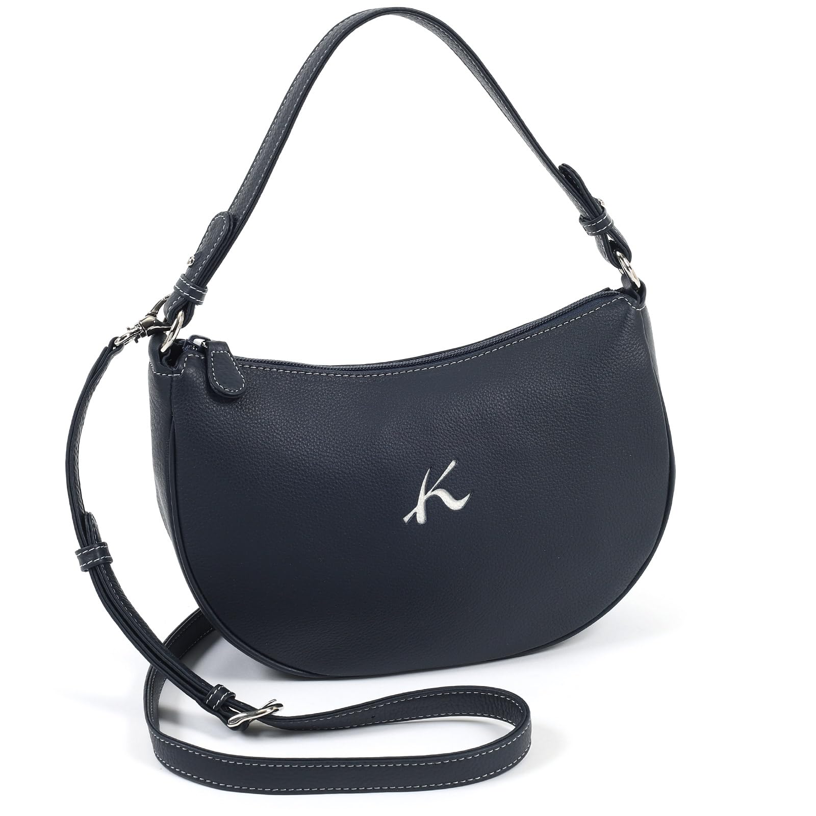 Kitamura Handbag with Shoulder Dark Blue with White Navy 10901 Y-1379 2-Way Strap, Stitching, Blue,
Kitamura Handbag with Shoulder Dark Blue with White Navy 10901 Y-1379 2-Way Strap, Stitching, Blue,