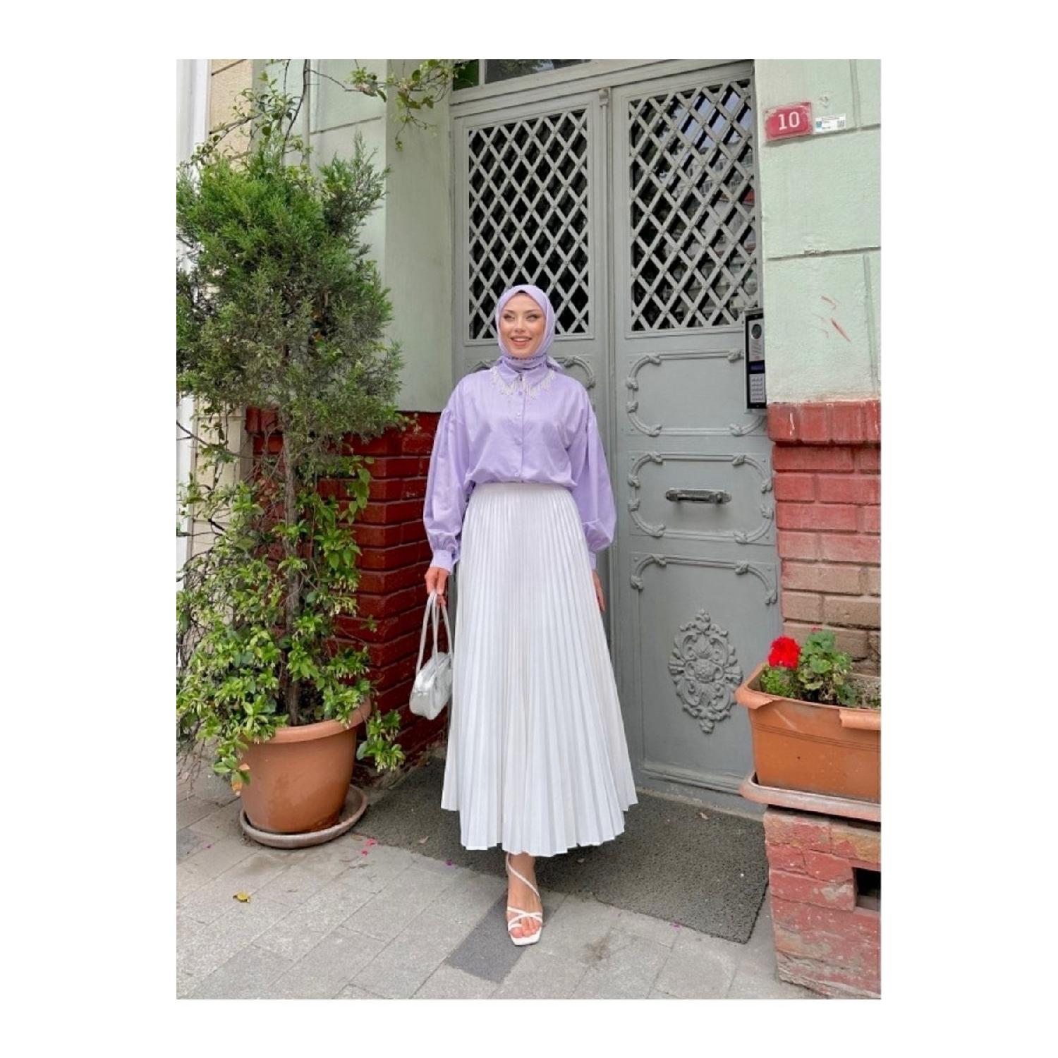 Плісирована спідниця-хіджаб S/M чорний
Плісирована спідниця-хіджаб S/M чорний