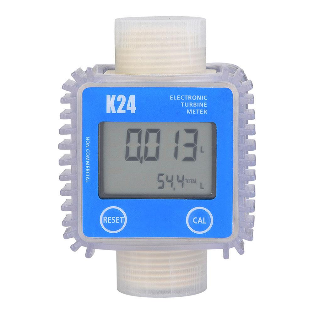 K24 Digital Diesel Oil Fuel Meter Gauge Turbine Meter Chemicals Water Sea Liquid turbo LCD Flow Meter Measuring Tool A no battery
K24 Digital Diesel Oil Fuel Meter Gauge Turbine Meter Chemicals Water Sea Liquid turbo LCD Flow Meter Measuring Tool A no battery
