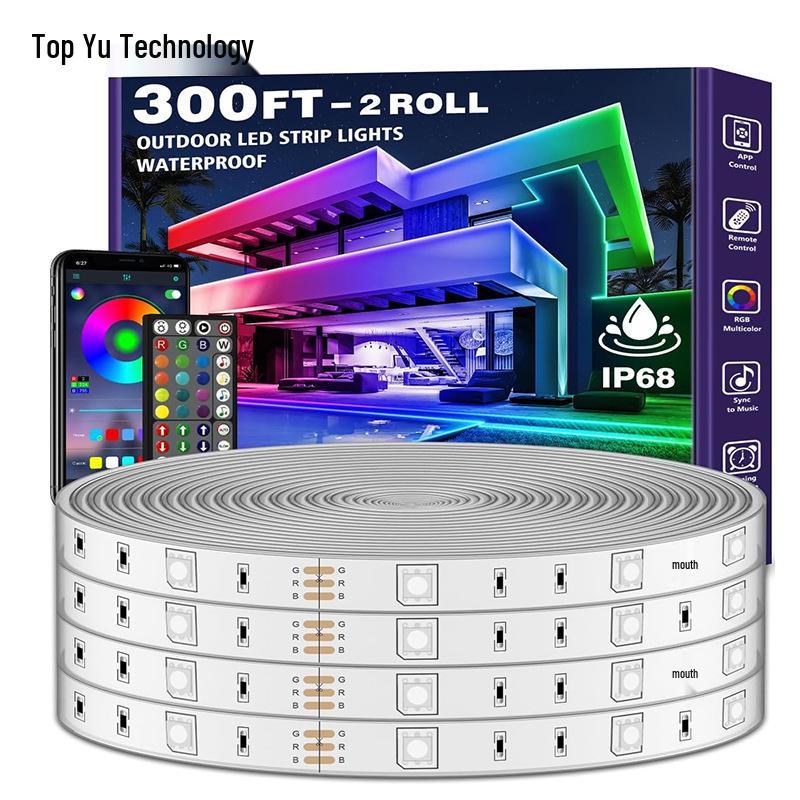 Waterproof RGB LED Strip Light Set, IP68 Outdoor, Bluetooth Controlled, 44-Key Remote. 20m waterproof RGB set
Waterproof RGB LED Strip Light Set, IP68 Outdoor, Bluetooth Controlled, 44-Key Remote. 20m waterproof RGB set