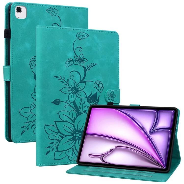 Для iPad Эйр 11 (2024) Чехол с отделениями для карт Цветок лилии из кожи + чехол для планшета с полной защитой из ТПУ - зеленый
Для iPad Эйр 11 (2024) Чехол с отделениями для карт Цветок лилии из кожи + чехол для планшета с полной защитой из ТПУ - зеленый