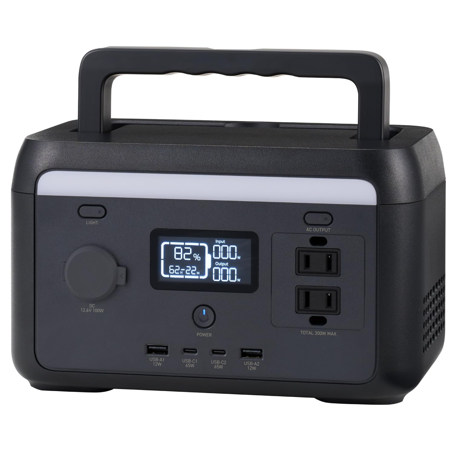 ELECOM Portable Power Supply Iron Phosphate 205Wh AC Rated Output 300W AC x 2 x 2 x 2 Cigarette Socket Black USB-C USB-A DE-PS200PEBK чорний
ELECOM Portable Power Supply Iron Phosphate 205Wh AC Rated Output 300W AC x 2 x 2 x 2 Cigarette Socket Black USB-C USB-A DE-PS200PEBK чорний
