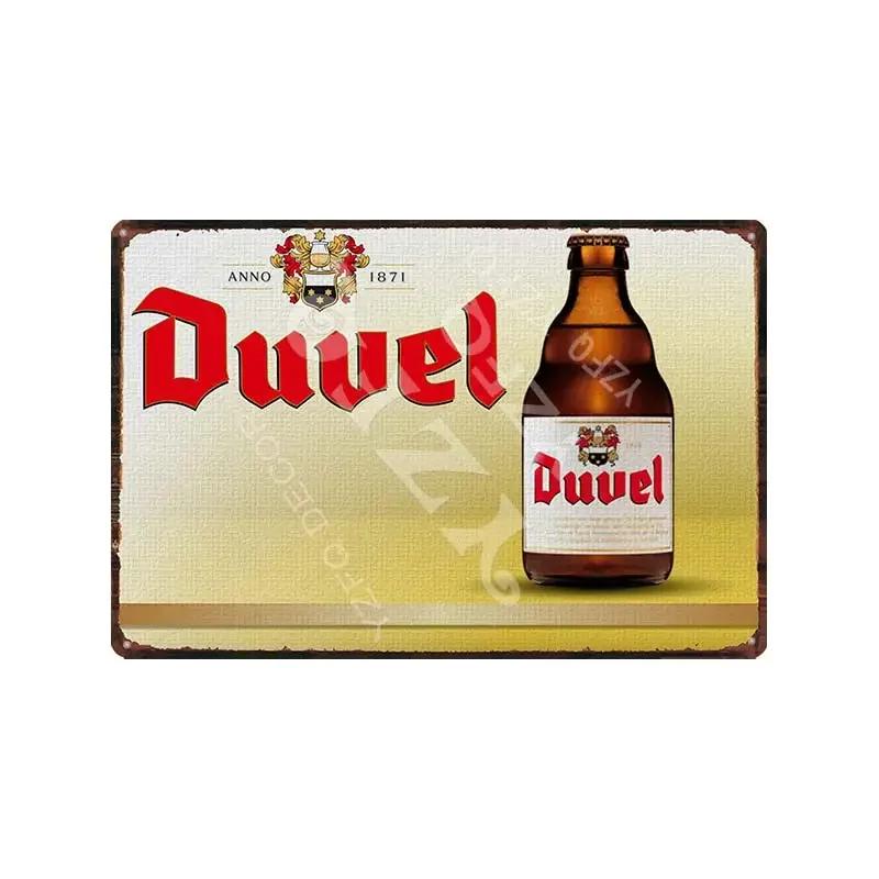Belgium Beer Duvel Vintage Metal Tin Sign Retro Wall Plates Bar Pub Art Home Decor Decorative Plaque Retro Style Wall Hanging 30x40cm
Belgium Beer Duvel Vintage Metal Tin Sign Retro Wall Plates Bar Pub Art Home Decor Decorative Plaque Retro Style Wall Hanging 30x40cm