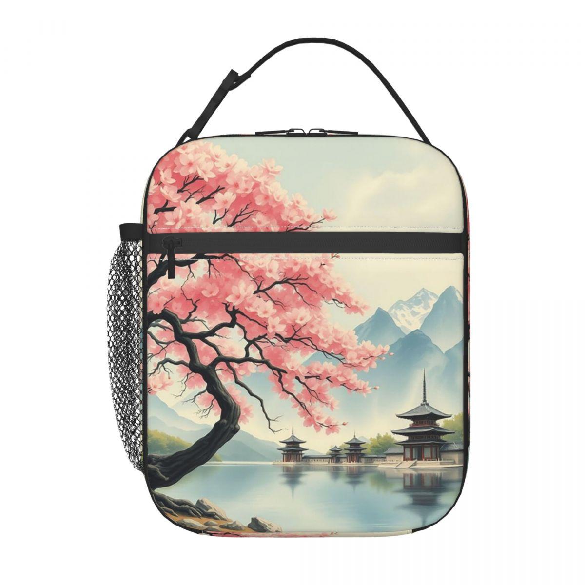 Japanese Pagoda And Cherry Blossoms Insulated Lunch Bag for Women Children Portable Food Boxes Thermal Lunch Box Tote One Size
Japanese Pagoda And Cherry Blossoms Insulated Lunch Bag for Women Children Portable Food Boxes Thermal Lunch Box Tote One Size
