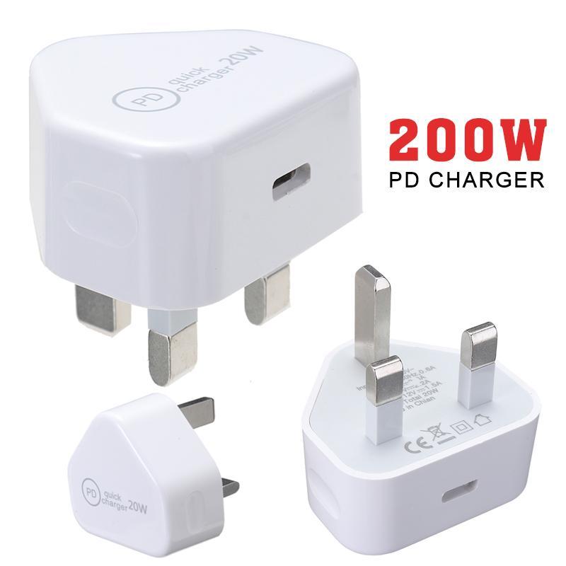 PDTO UK Plug 20W PD Настенное зарядное устройство Адаптер порта USB-C Type-C для iPhone 12 Pro
PDTO UK Plug 20W PD Настенное зарядное устройство Адаптер порта USB-C Type-C для iPhone 12 Pro