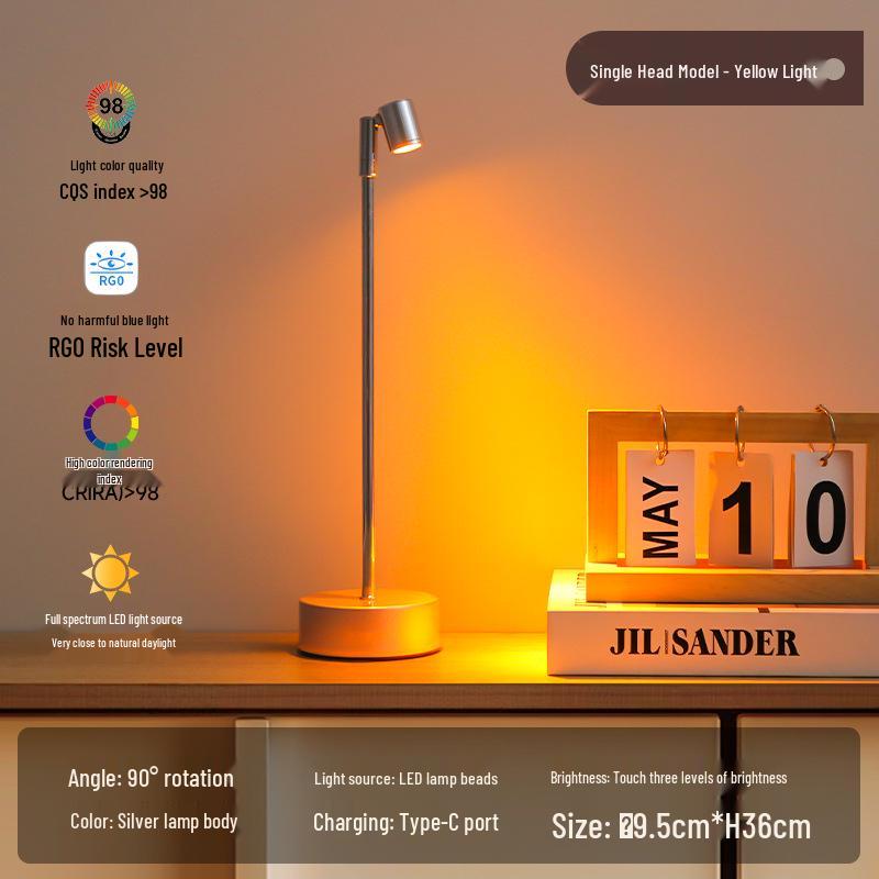 Багатофункціональна настільна лампа: Приліжкова лампа, Акваріум, Бар, Кав ярня, Кемпінг на відкритому повітрі, Нічний ринок та Атмосферне освітлення для ресторану Model B Silver
Багатофункціональна настільна лампа: Приліжкова лампа, Акваріум, Бар, Кав ярня, Кемпінг на відкритому повітрі, Нічний ринок та Атмосферне освітлення для ресторану Model B Silver