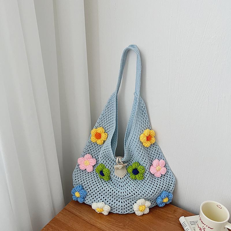 New Fashionable Floral Weave Shoulder Bag for Women Countryside Style Casual Ladies Large Capacity Travel Shopper Handbag 41x2x46cm синій
New Fashionable Floral Weave Shoulder Bag for Women Countryside Style Casual Ladies Large Capacity Travel Shopper Handbag 41x2x46cm синій