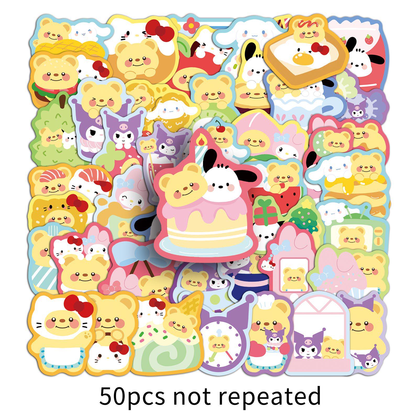 Sanrio x Butter Bear 50pcs Cute Outfit Stickers - Perfect for Diaries, Water Cups & Stationery.
Sanrio x Butter Bear 50pcs Cute Outfit Stickers - Perfect for Diaries, Water Cups & Stationery.