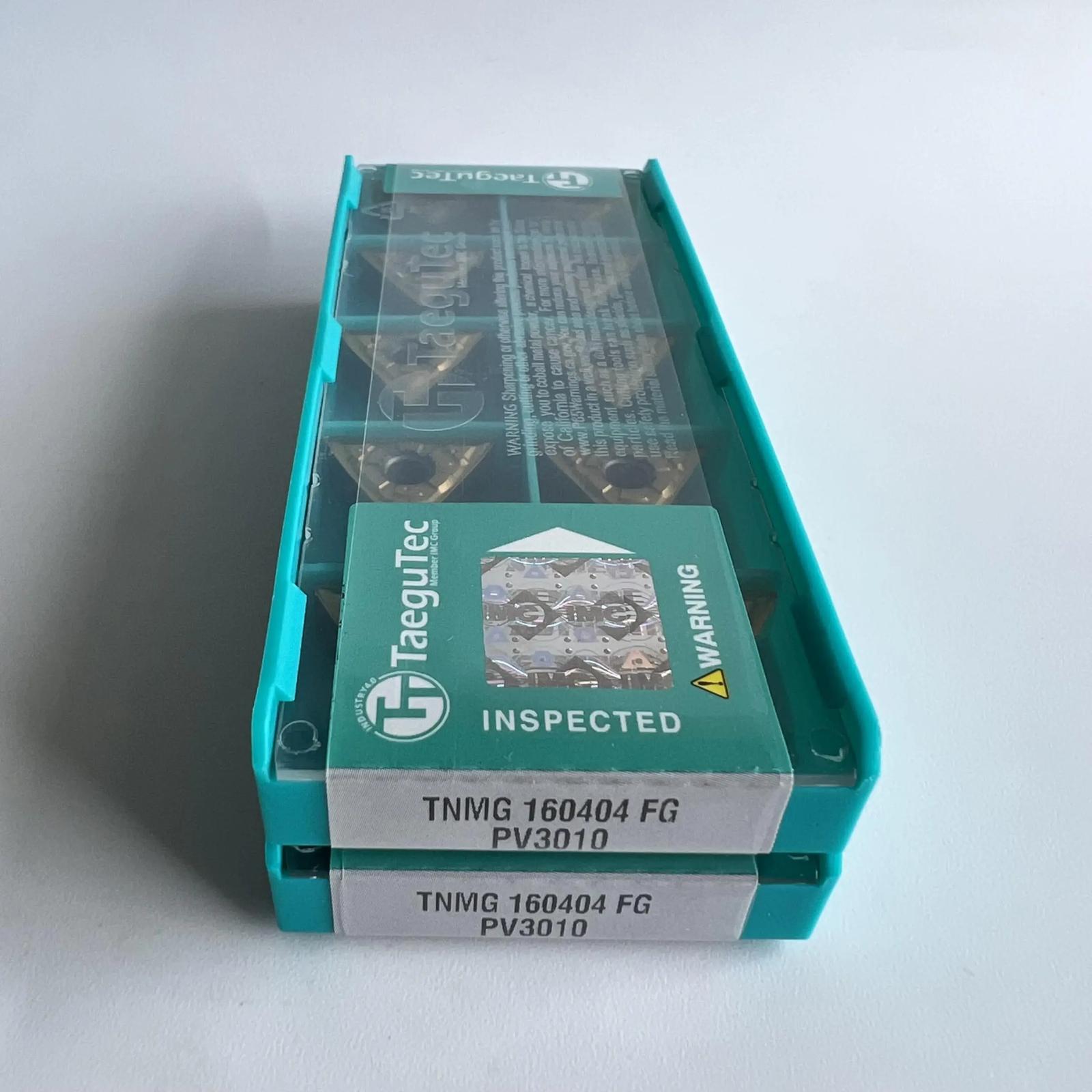 TaeguTec / TNMG160404FG PV3010 /Original genuine CNC alloy blade 10 PCS
TaeguTec / TNMG160404FG PV3010 /Original genuine CNC alloy blade 10 PCS