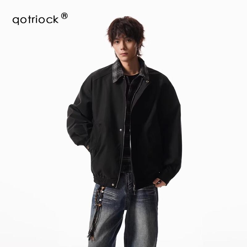QOTRIOCK American Retro Plaid Faux Two-Piece Baseball Jacket M
QOTRIOCK American Retro Plaid Faux Two-Piece Baseball Jacket M