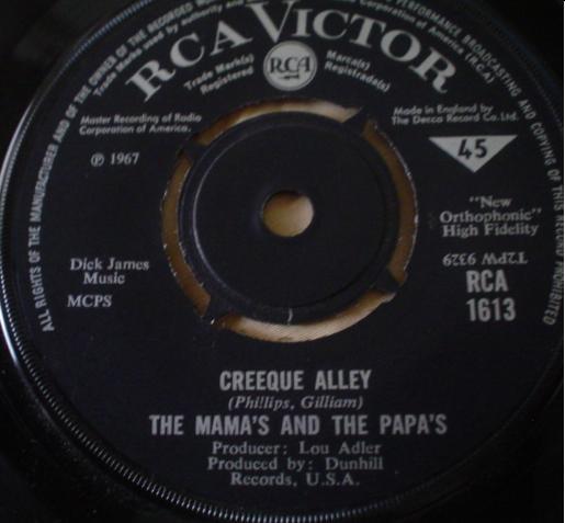 7inch Record MAMAS & PAPAS - Creeque Alley RCA1613 RCA Victor 1967 UK Rock Used
7inch Record MAMAS & PAPAS - Creeque Alley RCA1613 RCA Victor 1967 UK Rock Used