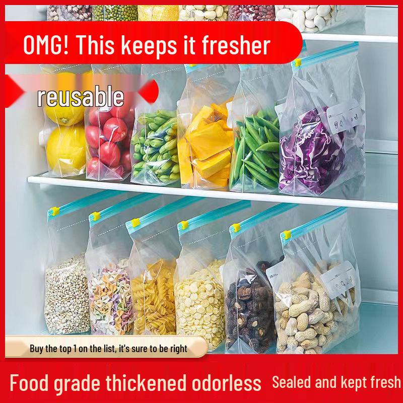Пакеты для хранения продуктов Ziplock для сохранения свежести для холодильника Large slider lock bags (10 pieces) прозрачный
Пакеты для хранения продуктов Ziplock для сохранения свежести для холодильника Large slider lock bags (10 pieces) прозрачный