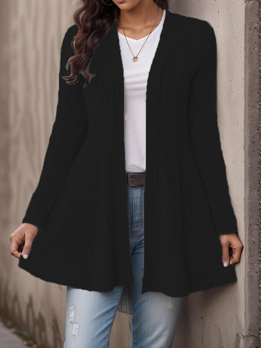 Fall Winter New Arrivals Women s Ribbed Terry Knit Open Cardigan Casual Top L чёрный
Fall Winter New Arrivals Women s Ribbed Terry Knit Open Cardigan Casual Top L чёрный