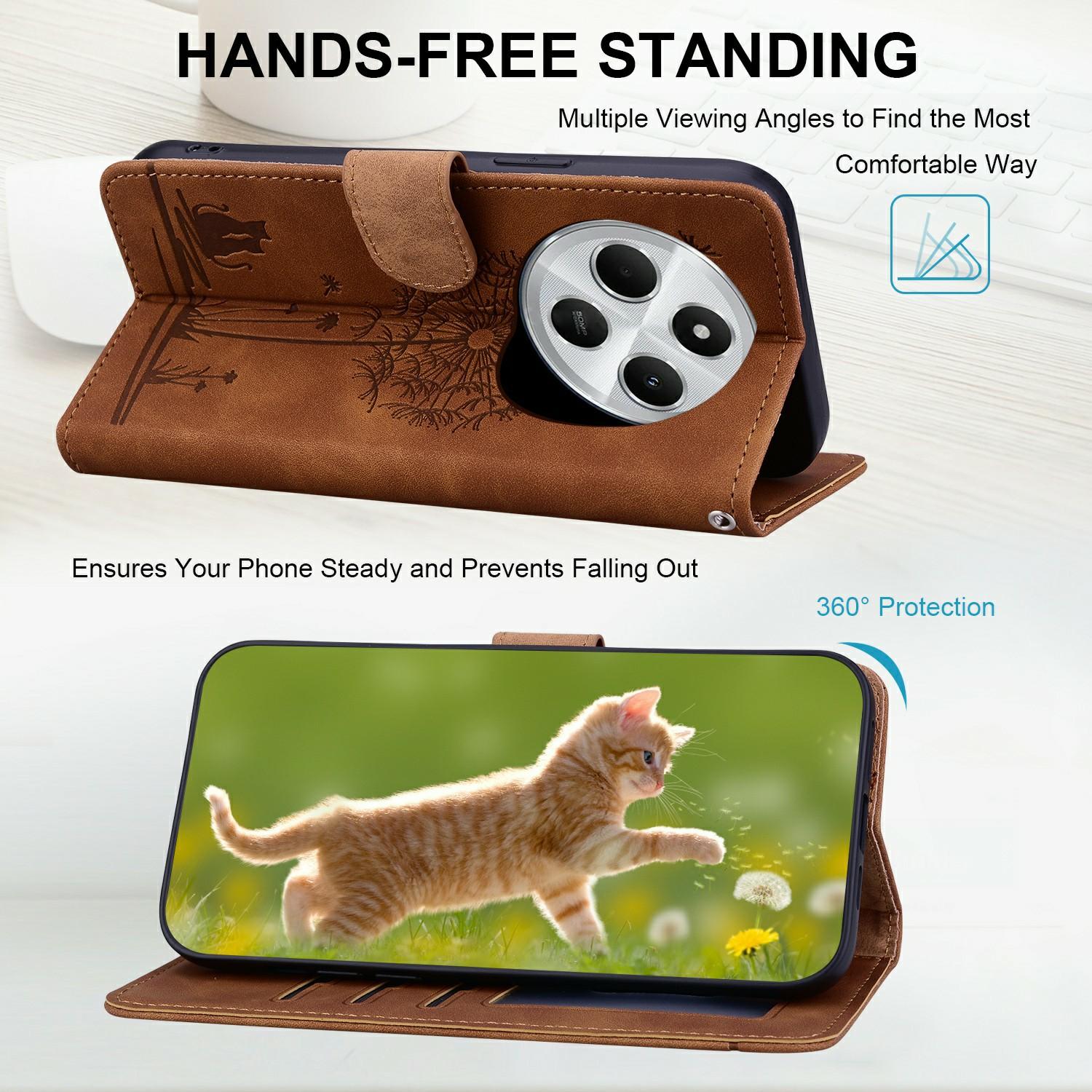 For Xiaomi Poco C75 4G/Redmi 14R 5G/14C 4G Case Cat Dandelion Imprint PU Leather Wallet Phone Cover with Strap Purple
For Xiaomi Poco C75 4G/Redmi 14R 5G/14C 4G Case Cat Dandelion Imprint PU Leather Wallet Phone Cover with Strap Purple