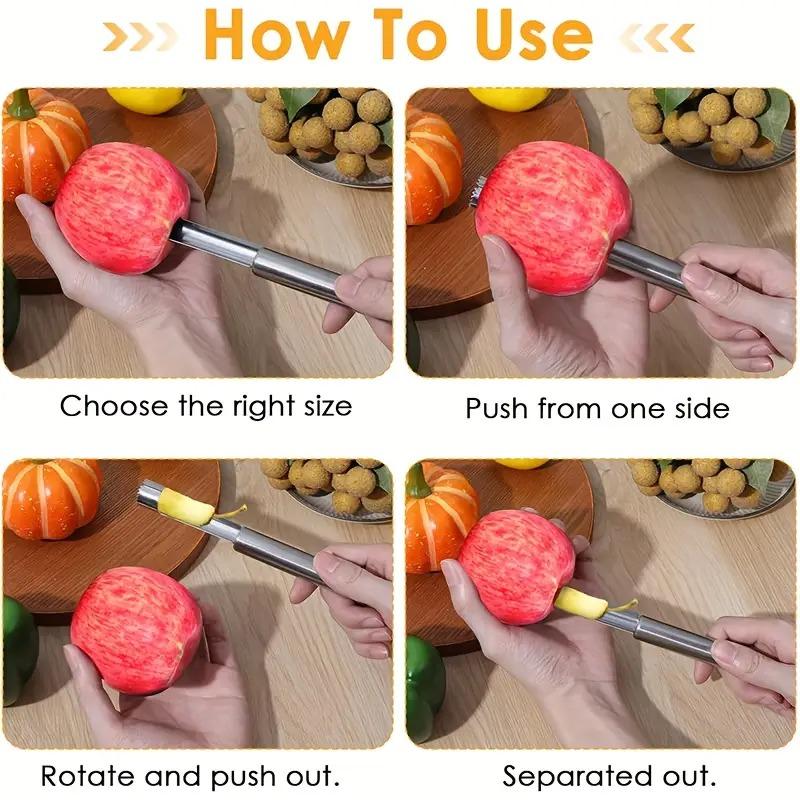 Easy-Use Kitchen Coring Tool - Stainless Steel Core Remover for Apples, Pears & Even Pumpkin, Simple 4-Step Operation, 1-Piece серебряный
Easy-Use Kitchen Coring Tool - Stainless Steel Core Remover for Apples, Pears & Even Pumpkin, Simple 4-Step Operation, 1-Piece серебряный