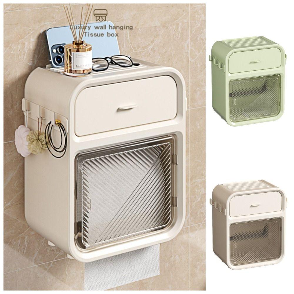 Wall-Mounted Roll Paper Storage Rack Drawer Design Paper Towel Holder Household зелений
Wall-Mounted Roll Paper Storage Rack Drawer Design Paper Towel Holder Household зелений