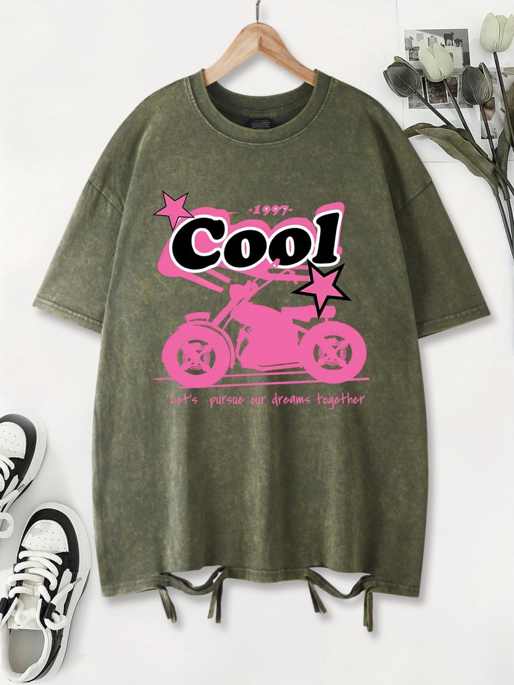 1997 Cool Retro Motorcycle Printing Washed T-Shirts Women Cotton Tops Comfortable O-Neck Oversize T Shirts Summer Woman Clothes S
1997 Cool Retro Motorcycle Printing Washed T-Shirts Women Cotton Tops Comfortable O-Neck Oversize T Shirts Summer Woman Clothes S