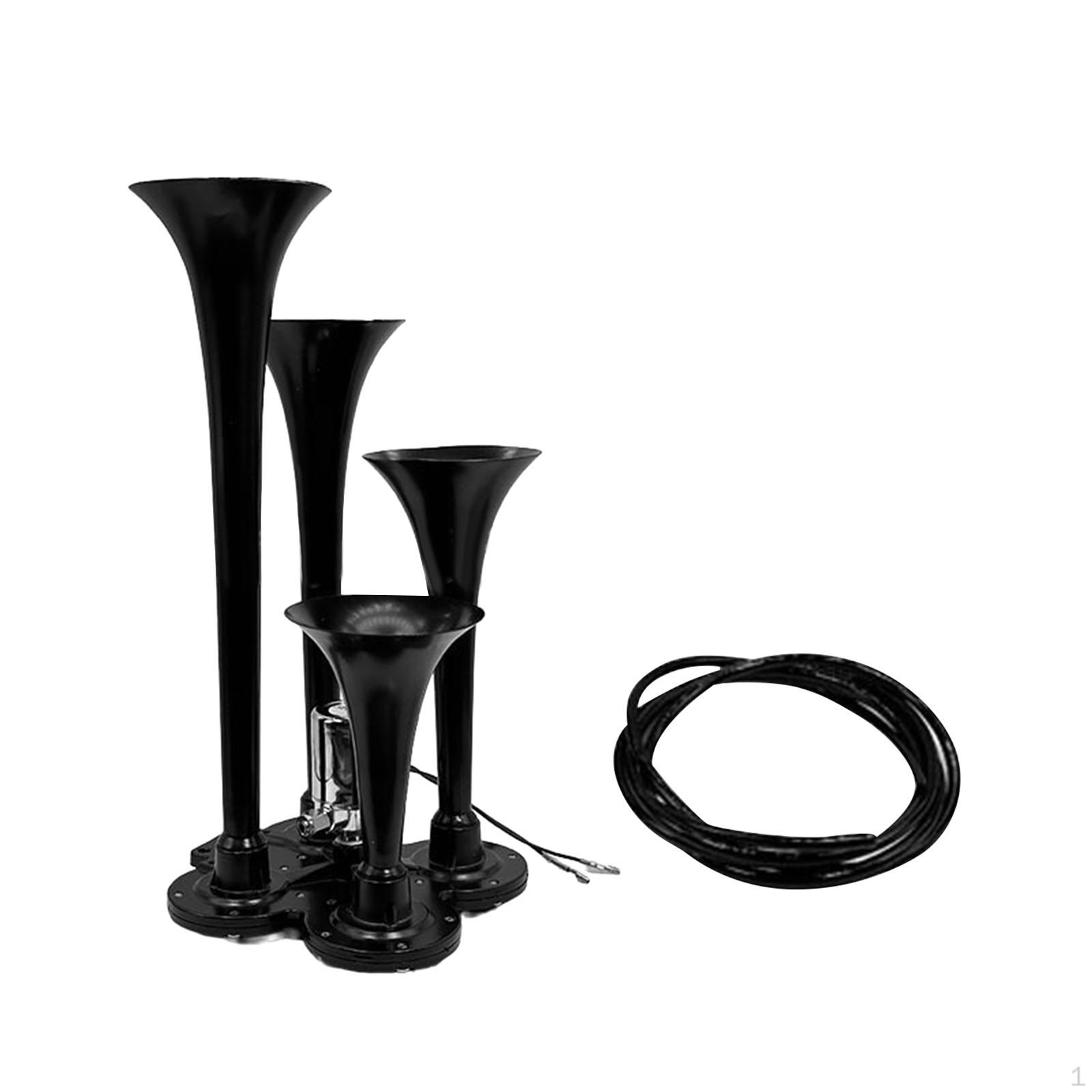 Four Trumpet Train Air Speaker Replacement Modification Parts Accessory for Vehicles Boats Black M6
Four Trumpet Train Air Speaker Replacement Modification Parts Accessory for Vehicles Boats Black M6