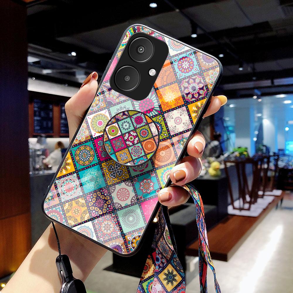 For Xiaomi Redmi 13C 5G/13R 5G/Poco M6 5G Tempered Glass Case Flower Pattern Kickstand Cover Checkered Pattern
For Xiaomi Redmi 13C 5G/13R 5G/Poco M6 5G Tempered Glass Case Flower Pattern Kickstand Cover Checkered Pattern