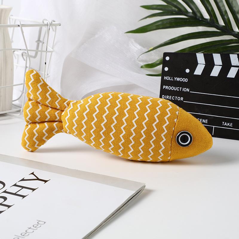 Simulated wave fish toy cat self-hi linen mint fish throw pillow resistant to biting teeth teasing cat stick pet supplies
Simulated wave fish toy cat self-hi linen mint fish throw pillow resistant to biting teeth teasing cat stick pet supplies