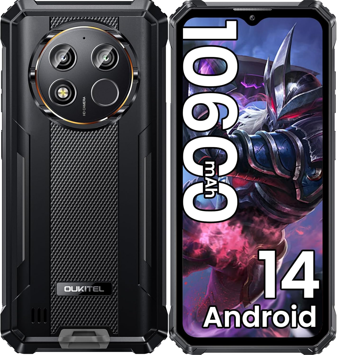 Міцний мобільний телефон Oukitel WP28E, 6,52-дюймовий HD+ дисплей, смартфон на 10600 мАг, 8 ГБ + 64 ГБ, IP68 та IP69K та MIL-STD-810H, Задня камера 13 МП чорний
Міцний мобільний телефон Oukitel WP28E, 6,52-дюймовий HD+ дисплей, смартфон на 10600 мАг, 8 ГБ + 64 ГБ, IP68 та IP69K та MIL-STD-810H, Задня камера 13 МП чорний