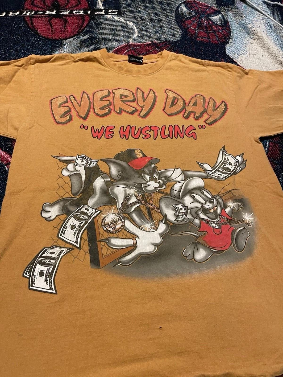 Vintage Y2K Tom And Jerry Brown Brown Shirt Mens XL Oversized Gangster Bling Rap L
Vintage Y2K Tom And Jerry Brown Brown Shirt Mens XL Oversized Gangster Bling Rap L