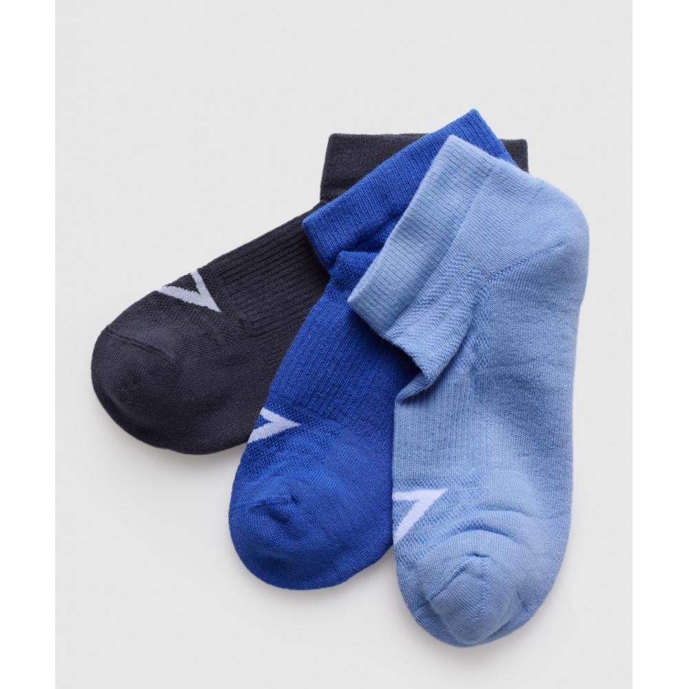 Носки Gymshark Trainer 3 пары Heavy Blue Force Blue Lift Blue I2a3b Uc0m S 
Носки Gymshark Trainer 3 пары Heavy Blue Force Blue Lift Blue I2a3b Uc0m S