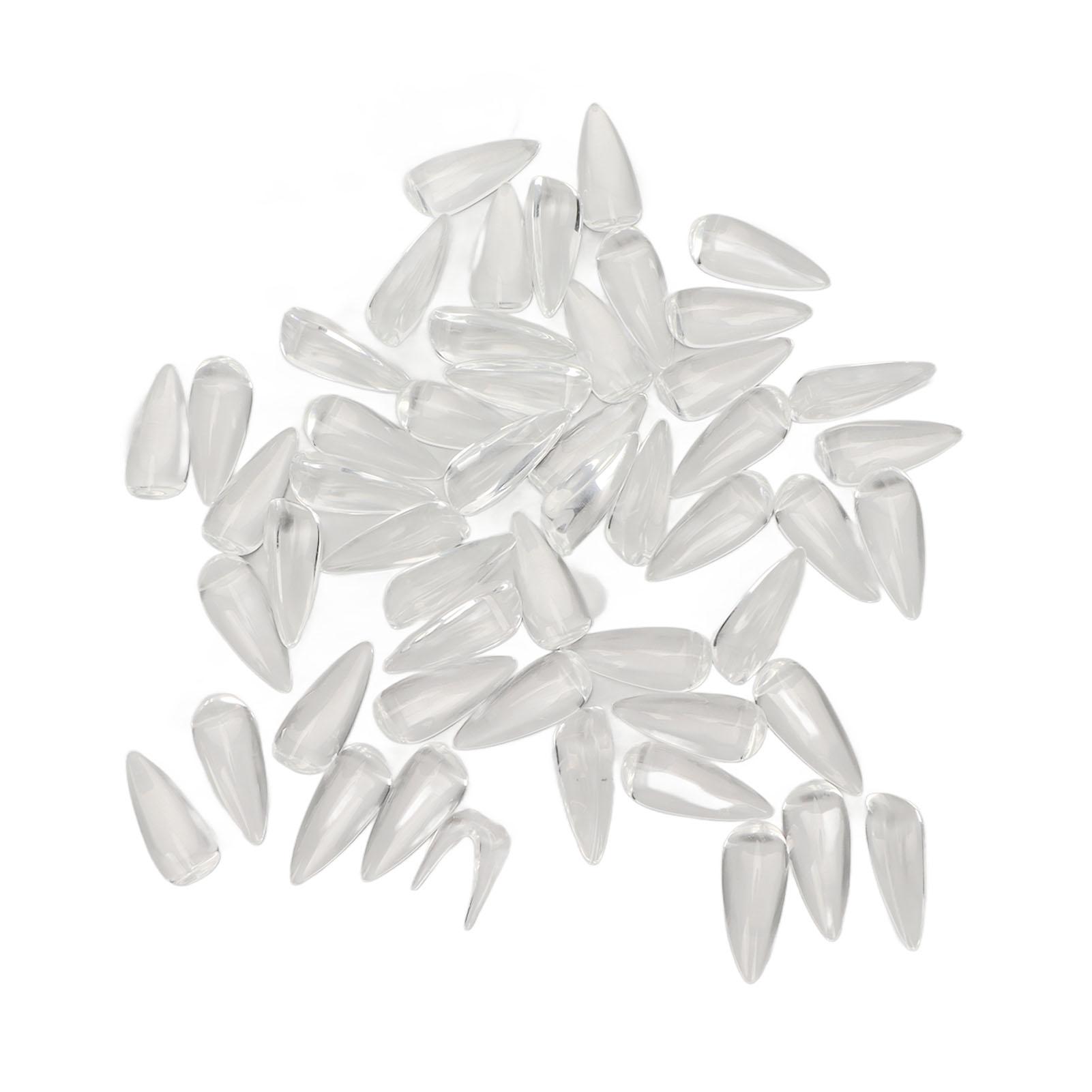50Pcs Clear Glass Nail Polish Color Card Display Tips DIY Manicure Tool Accessories Pointed Almond Shape
50Pcs Clear Glass Nail Polish Color Card Display Tips DIY Manicure Tool Accessories Pointed Almond Shape