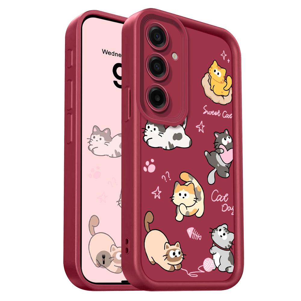 Playing Cute Cat Phone Case For Samsung Galaxy M54 M36 M34 M32 M23 M22 M16 M15 M14 M13 M12 M02 5G Staircase Soft Cover Samsung M04 винный
Playing Cute Cat Phone Case For Samsung Galaxy M54 M36 M34 M32 M23 M22 M16 M15 M14 M13 M12 M02 5G Staircase Soft Cover Samsung M04 винный