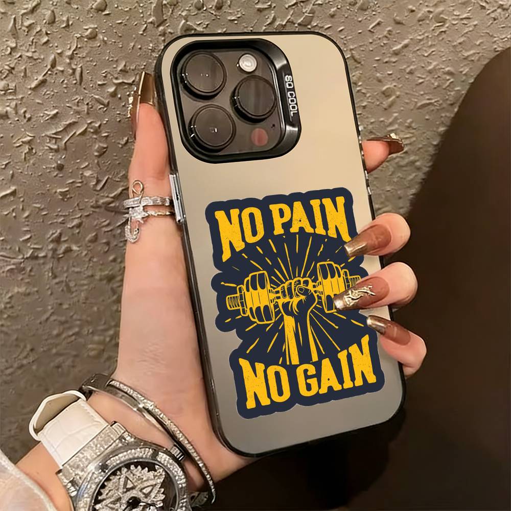 No Pain No Gain Gym Phone Case For iPhone 17,16,15,14,13,12,11 Plus,Pro Max,XS,Colorful Silver Black Cover iPhone15
No Pain No Gain Gym Phone Case For iPhone 17,16,15,14,13,12,11 Plus,Pro Max,XS,Colorful Silver Black Cover iPhone15